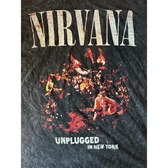 Nirvana Unplugged in New York T-Shirt Men’s Medium - Picture 1 of 4